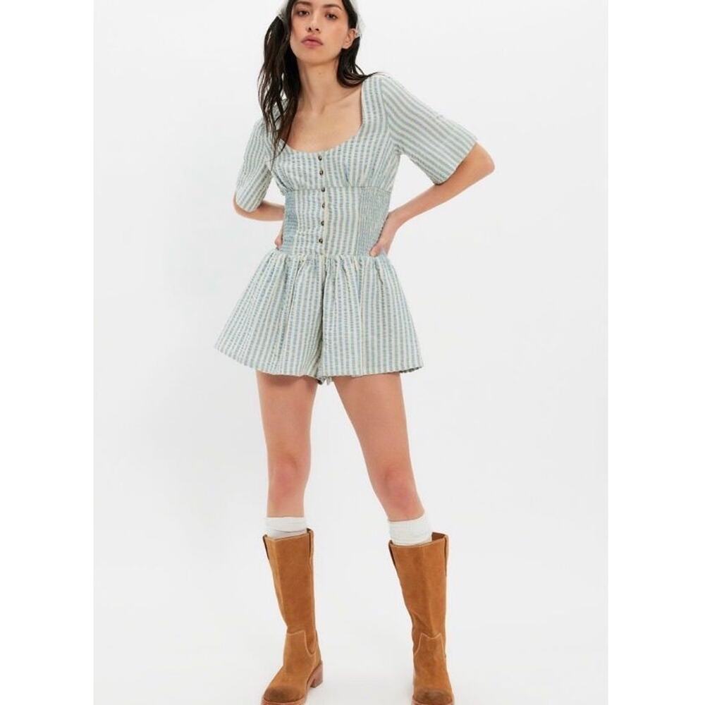 Free People Willow Romper Lighthouse S - Picture 5 of 6